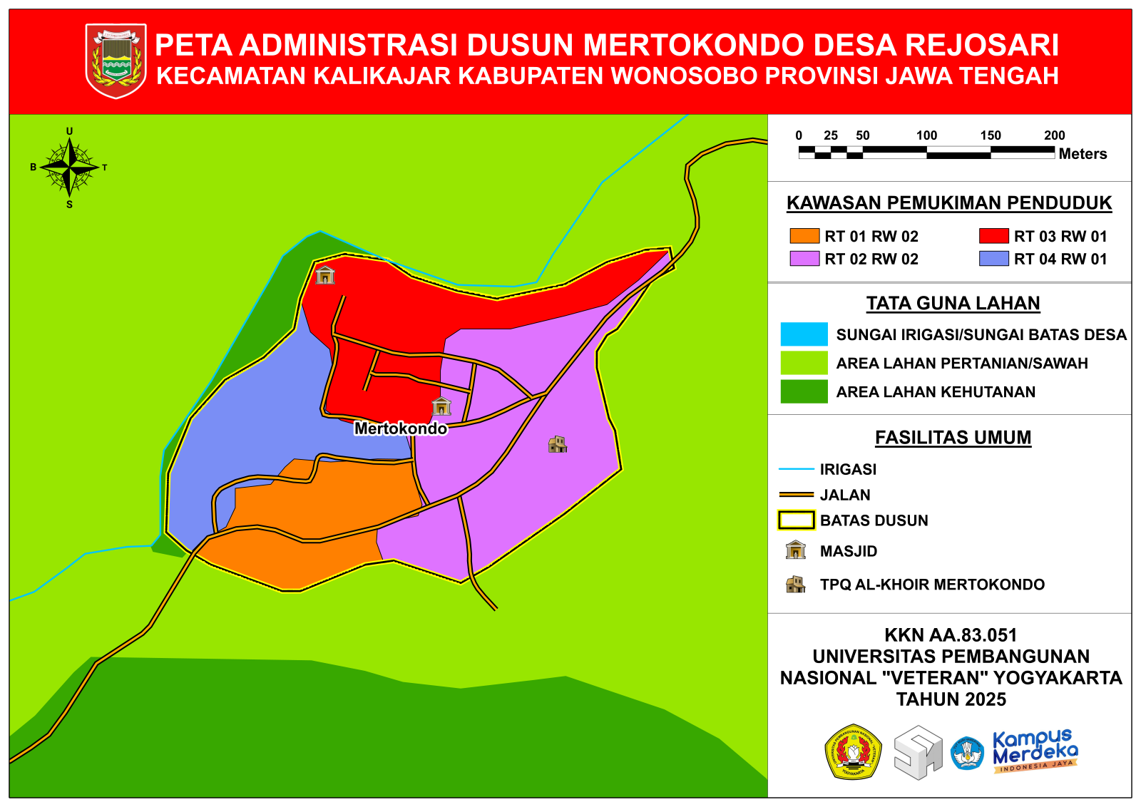 Peta Administrasi Dusun Mertokondo